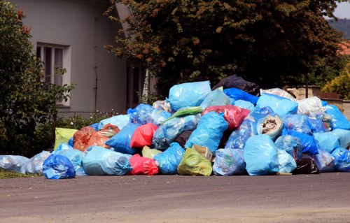 Community members handling hazardous waste in Notting Hill