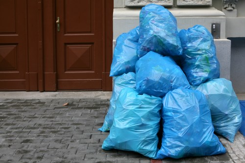 Professional waste removal service in action